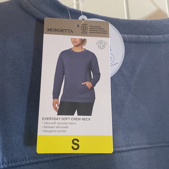 Women’s Mondetta Everyday Soft Crew Neck Small NWT Blue - Picture 6 of 7